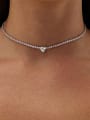 thumb 925 Sterling Silver Cubic Zirconia Geometric Minimalist Bracelet 1