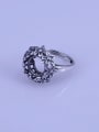 thumb 925 Sterling Silver Round Ring Setting Stone size: 10*10mm 1