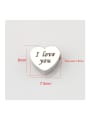 thumb Stainless steel mirror I love you lettering love beads 3