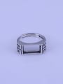 thumb 925 Sterling Silver Rectangle Ring Setting Stone size: 6*12mm 0