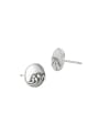 thumb 925 Sterling Silver Mushroom Minimalist Stud Earring 3