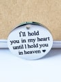 thumb Stainless steel Round Message Charm 0