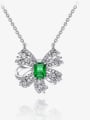 thumb 925 Sterling Silver Cubic Zirconia Butterfly Luxury Necklace 3