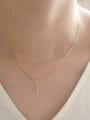 thumb 925 Sterling Silver Cubic Zirconia Key Dainty Necklace 1