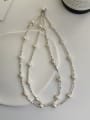 thumb 925 Sterling Silver Freshwater Pearl Dainty Beaded Necklace 0
