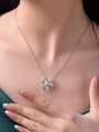 thumb 925 Sterling Silver High Carbon Diamond Butterfly Luxury Necklace 1