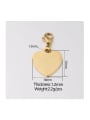 thumb Stainless steel melon seed buckle love pendant 2