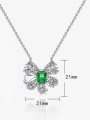 thumb 925 Sterling Silver Cubic Zirconia Butterfly Luxury Necklace 1