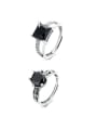 thumb 925 Sterling Silver Cubic Zirconia Geometric Vintage Ring 2