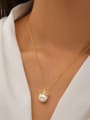 thumb 925 Sterling Silver Imitation Pearl Bowknot Dainty Necklace 1