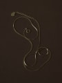 thumb 925 Sterling Silver Minimalist  snake bone chain Necklace 0