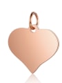 thumb Stainless steel Heart Charm Height : 15 mm , Width: 17 mm 2