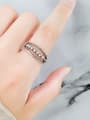 thumb 925 Sterling Silver Bead Geometric Vintage Stackable Ring 1