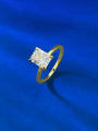 thumb 925 Sterling Silver Cubic Zirconia Rectangle Luxury Band Ring 0