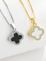 thumb 925 Sterling Silver Shell Clover Minimalist Necklace 1