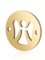 thumb Stainless steel Angel gold-plated Charm Diameter : 12 mm 0