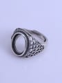 thumb 925 Sterling Silver Oval Ring Setting Stone size: 10*14mm 1