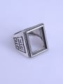 thumb 925 Sterling Silver Geometric Ring Setting Stone size: 12*16mm 2