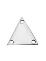 thumb Stainless steel Triangle Charm Height : 12.1 mm , Width: 10.7 mm 0