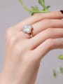 thumb 925 Sterling Silver Shell Flower Minimalist Band Ring 2