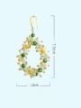 thumb Multi Color Natural  Crystal Stone  Water Drop Trend Pure handmade Weave Earring 3