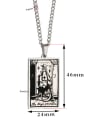 thumb The High Priestess's Tarot hip hop stainless steel titanium steel necklace 1