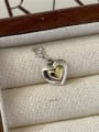 thumb 925 Sterling Silver Heart  Vintage Pendant 0