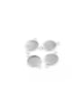 thumb Stainless steel round double ear pendant /jewelry accessories 0