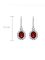 thumb 925 Sterling Silver High Carbon Diamond Geometric Luxury Cluster Earring 3