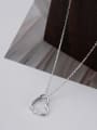 thumb 925 Sterling Silver Cubic Zirconia Heart Dainty Necklace 2