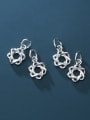 thumb 925 Sterling Silver Geometry Star Charm Height : 13 mm , Width: 9 mm 1