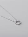 thumb 925 Sterling Silver Hexagon Minimalist Necklace 3