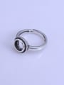 thumb 925 Sterling Silver Geometric Ring Setting Stone size: 7*7mm 1