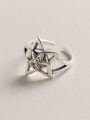 thumb 925 Sterling Silver Star Trend Band Ring 0