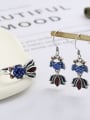 thumb 925 Sterling Silver Enamel Vintage Fish  Ring And Earring Set 3