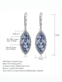 thumb 925 Sterling Silver Natural  Topaz Geometric Luxury Drop Earring 2