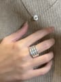 thumb 925 Sterling Silver Geometric Trend Band Ring 1