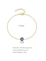 thumb 925 Sterling Silver Cubic Zirconia Evil Eye Minimalist Link Bracelet 2