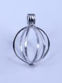 thumb 925 Sterling Silver Ball Pendant Setting Stone size: 20*20mm 0