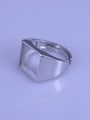 thumb 925 Sterling Silver 18K White Gold Plated Square Ring Setting Stone size: 12*12mm 1