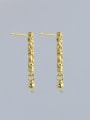 thumb 925 Sterling Silver Geometric Minimalist Drop Earring 3