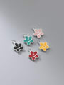 thumb S925 Silver Electroplating Preservation Color Drop Glue Smiley Star Pendant 0