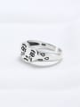 thumb 925 Sterling Silver Heart Funny Trend Band Ring 1