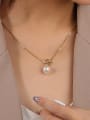 thumb 925 Sterling Silver Freshwater Pearl Irregular Vintage Necklace 1