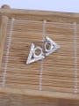 thumb 925 Sterling Silver 18K White Gold Plated Geometric Earring Setting Stone size: 5*5mm 2