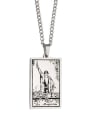 thumb The Magician's Tarot hip hop stainless steel titanium steel necklace 3