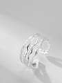 thumb 925 Sterling Silver Geometric Minimalist  Multilayer layer Line Stackable Ring 3