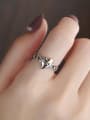 thumb 925 Sterling Silver Heart Letter Vintage Ring 1