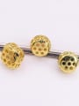 thumb S925 sterling silver ancient gold boutique inlaid with queen shell four-leaf clover bead 1