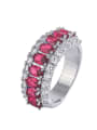 thumb 925 Sterling Silver Red Ruby Ring 0